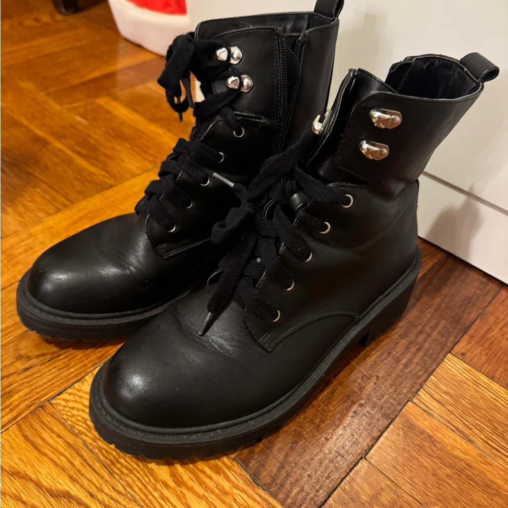 Madden Girl Black Ankle Boots